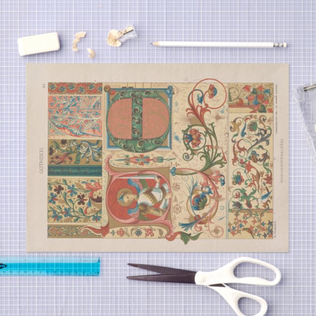 Vintage Ornamental Designs | Heinrich Dolmetsch Tissue Paper (Craft)