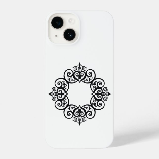Vintage Ornamental Frame iPhone Case (Back)