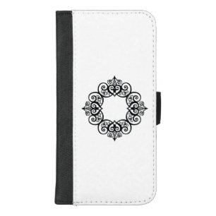 Vintage Ornamental Frame iPhone 8/7 Plus Wallet Case