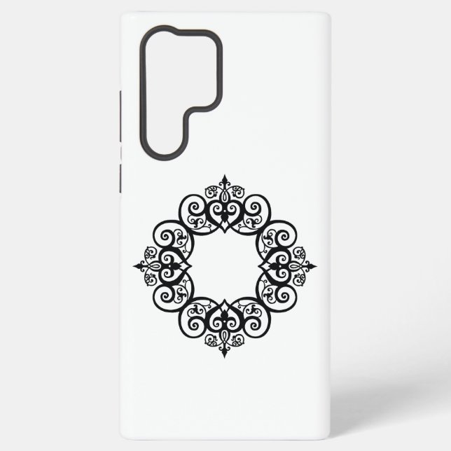 Vintage Ornamental Frame Samsung Galaxy Case (Back)
