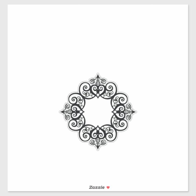 Vintage Ornamental Frame Sticker (Sheet)