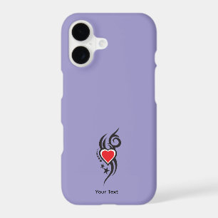 Vintage Ornamental Heart with Floral Tattoo Art iPhone 17 Case