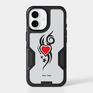 Vintage Ornamental Heart with Floral Tattoo Art iPhone 17 Case