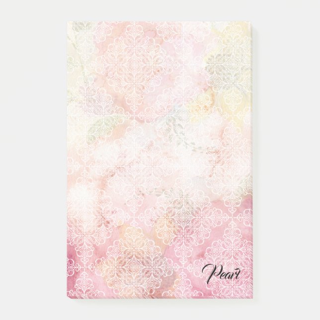 Vintage ornamental pattern notes (Front)