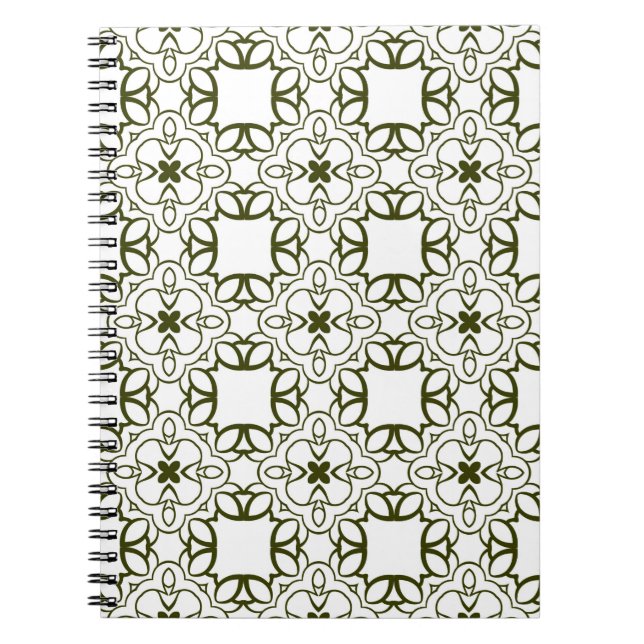 Vintage ornamental seamless pattern. abstract, ara notebook (Front)