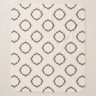 Vintage ornamental seamless pattern. Black and whi Sherpa Blanket