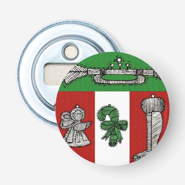 Vintage Ornaments Bottle Opener (Front)