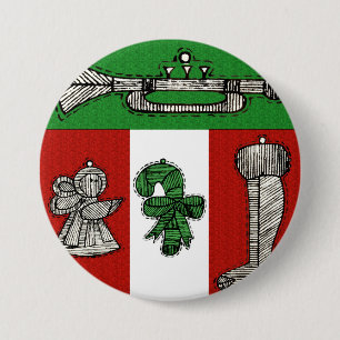 Vintage Ornaments Button