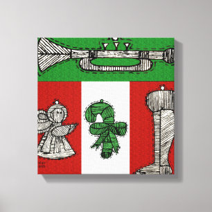 Vintage Ornaments Canvas Print