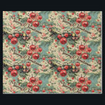 Vintage Ornaments & Christmas Florals On Soft Blue Wrapping Paper<br><div class="desc">This wrapping paper exudes a sense of tradition and nostalgia,  harkening back to simpler and heartwarming holiday celebrations. The combination of vintage ornaments,  Christmas florals,  and greenery against the soft blue backdrop creates a timeless and elegant design that evokes the warmth and charm of the holiday season.</div>