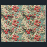 Vintage Ornaments & Christmas Florals On Soft Blue Wrapping Paper<br><div class="desc">This wrapping paper exudes a sense of tradition and nostalgia,  harkening back to simpler and heartwarming holiday celebrations. The combination of vintage ornaments,  Christmas florals,  and greenery against the soft blue backdrop creates a timeless and elegant design that evokes the warmth and charm of the holiday season.</div>