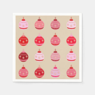 Vintage Ornaments Christmas Napkins
