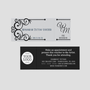 Vintage Ornaments Decoration - Spirals 9 Raffle Tickets