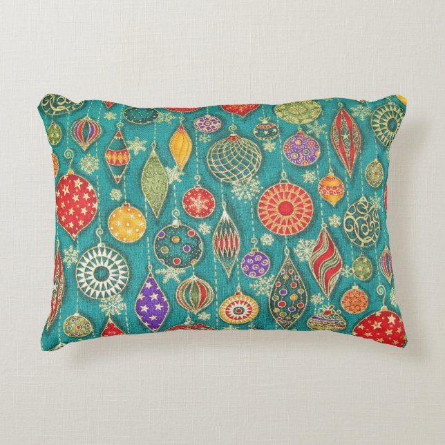 Vintage Ornaments Decorative Pillow (Front)