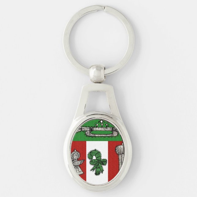 Vintage Ornaments Keychain (Front)