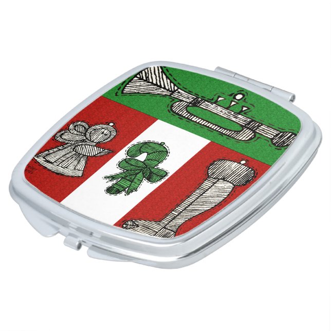 Vintage Ornaments Mirror For Makeup (Turned)