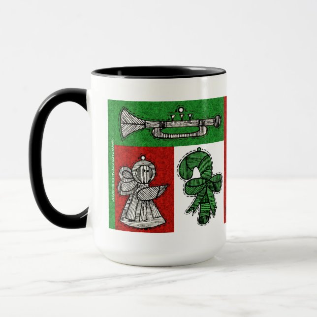 Vintage Ornaments Mug (Left)