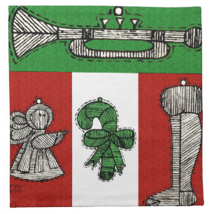 Vintage Ornaments Napkin