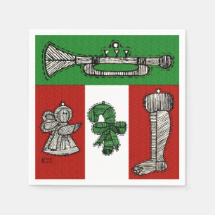 Vintage Ornaments Paper Napkins