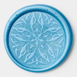 Vintage Ornate Bird Design Wax Seal Sticker