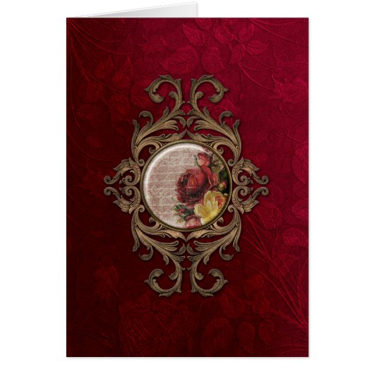 Vintage Ornate Floral Cards (Front)