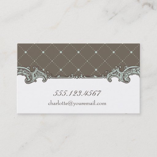 Customizable Vintage Ornate Frame Calling Card Business Cards