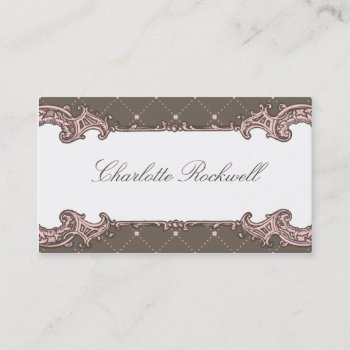 Vintage Ornate Frame Calling Card by AestheticallySmitten at Zazzle