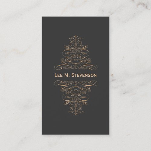Vintage Ornate Scroll Business Card