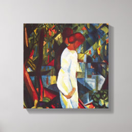Vintage Orphism, Couple in the Woods by Macke Canvas Print
