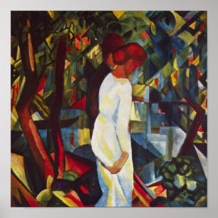 Vintage Orphism, Couple in the Woods by Macke Poster