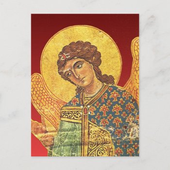 Vintage Orthodox Ikon  Angel Gabriel Postcard by allchristian at Zazzle
