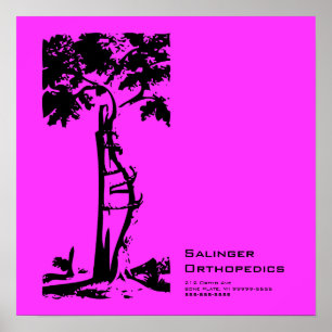Vintage Orthopedic Crooked Tree Medical Art Poster