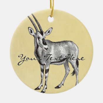 Vintage Oryx Ornament by Customizables at Zazzle
