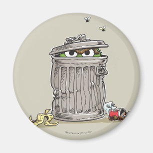 Vintage Oscar in Trash Can Magnet