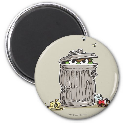 Vintage Oscar in Trash Can Magnet