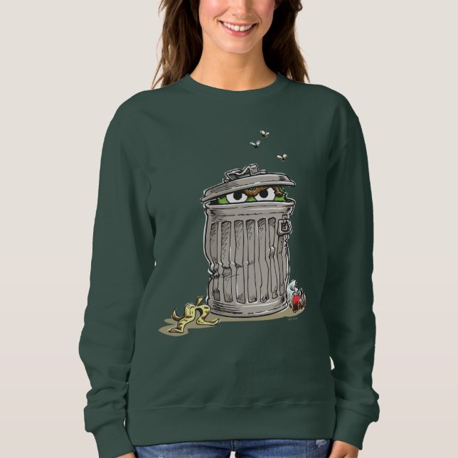 Vintage Oscar in Trash Can Sweatshirt (Front)