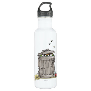 Vintage Oscar in Trash Can Water Bottle