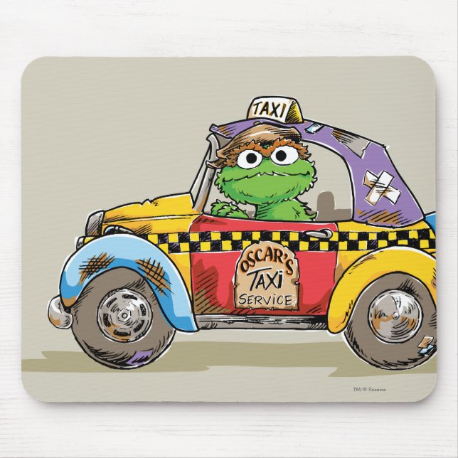Vintage Oscar's Taxi Service Mouse Pad (Front)