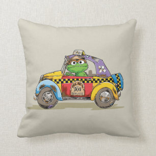 Vintage Oscar's Taxi Service Throw Pillow