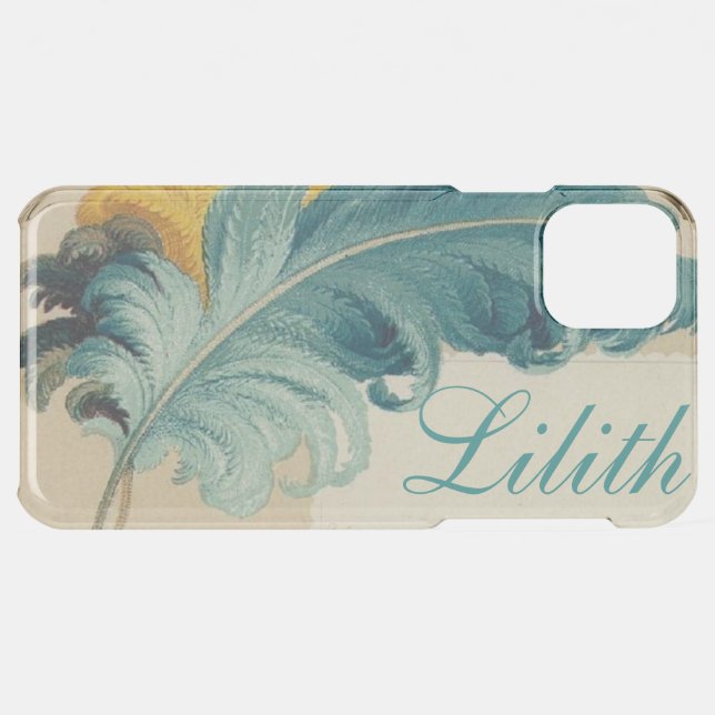 Vintage Ostrich Plume Uncommon iPhone Case (Back (Horizontal))
