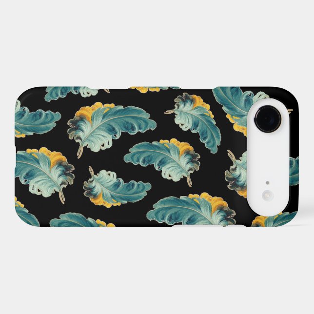 Vintage Ostrich Plumes  iPhone Case (Back Horizontal)