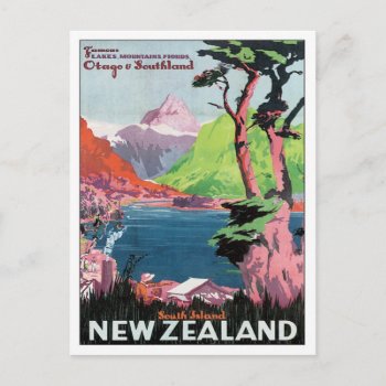 Vintage Otago New Zealand Postcard by Trendshop at Zazzle