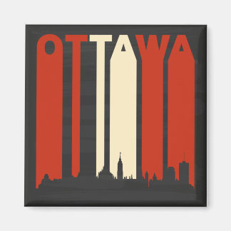Vintage Ottawa Cityscape Magnet