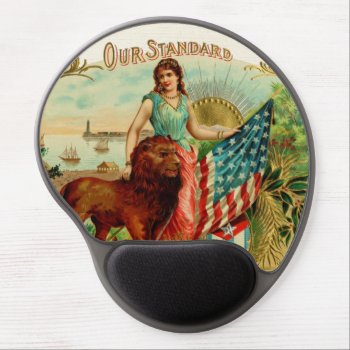 Vintage Our Standard Label Gel Mouse Pad by BluePress at Zazzle