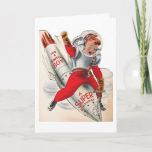 Vintage - Out of This World Birthday for a Boy, Card