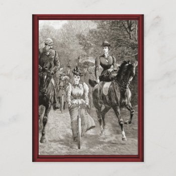 Vintage Out With The Hunt Postcard by windsorarts at Zazzle
