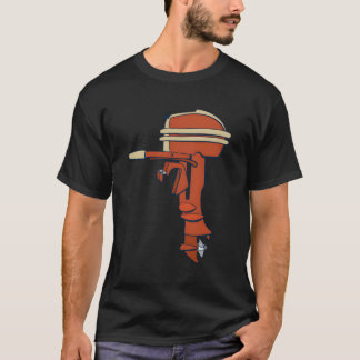 Vintage Outboard Motor Antique Boating T-Shirt
