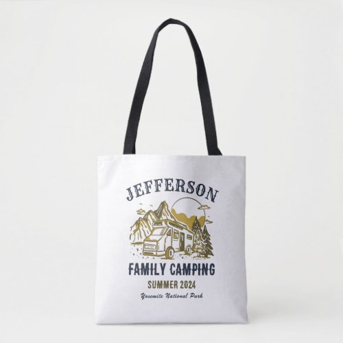 Vintage Outdoor Family Reunion Camping Trip