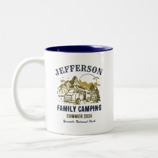 Vintage Outdoor Family Reunion Camping Trip