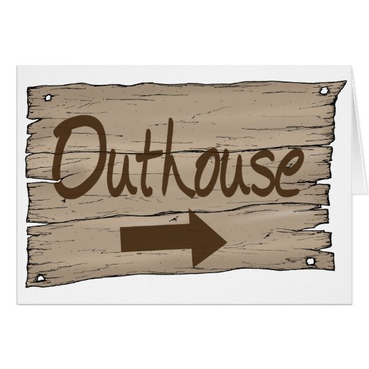 vintage outhouse right (Front Horizontal)